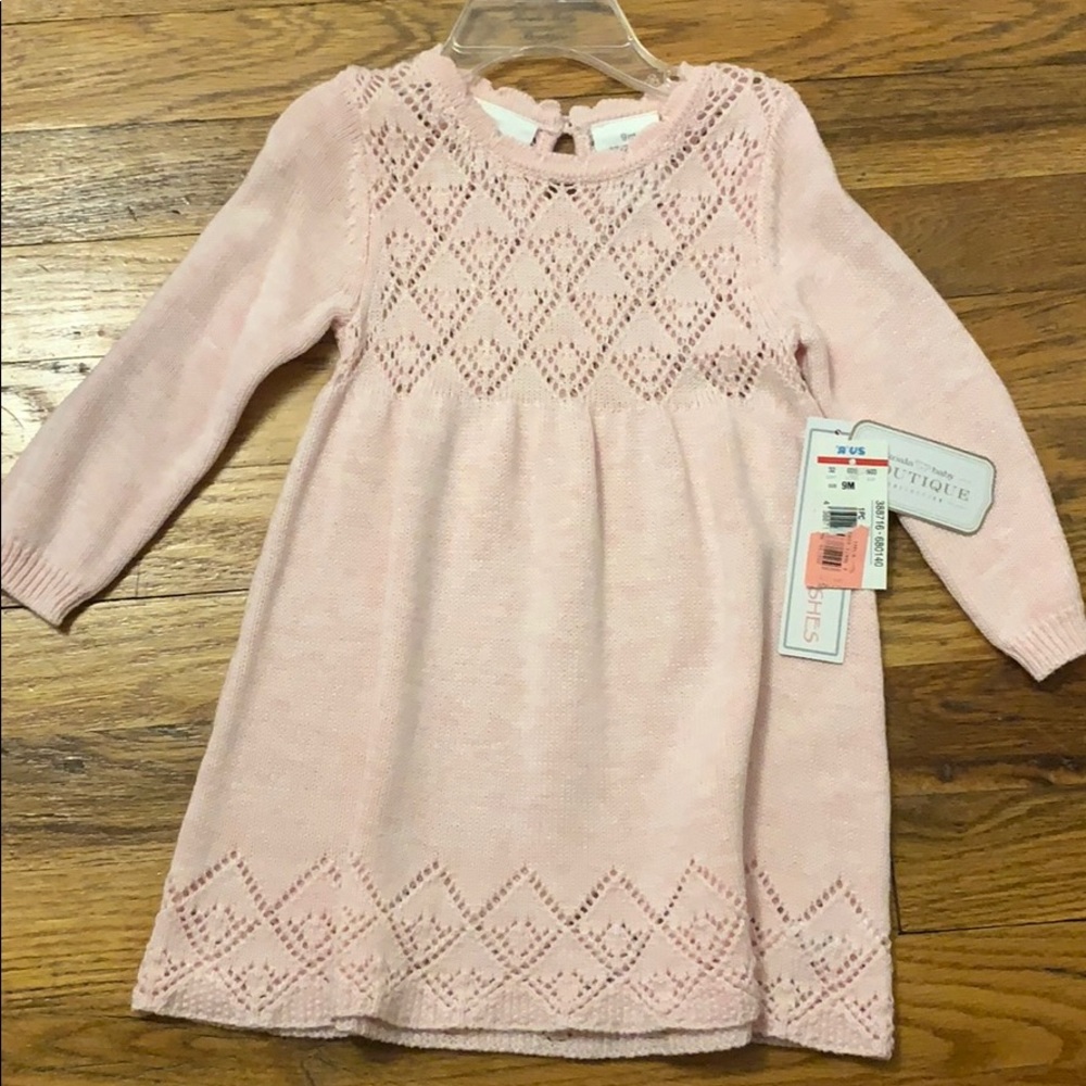 Pink sweater dress. Brand new w tags. 9months